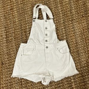pacsun overalls white jean